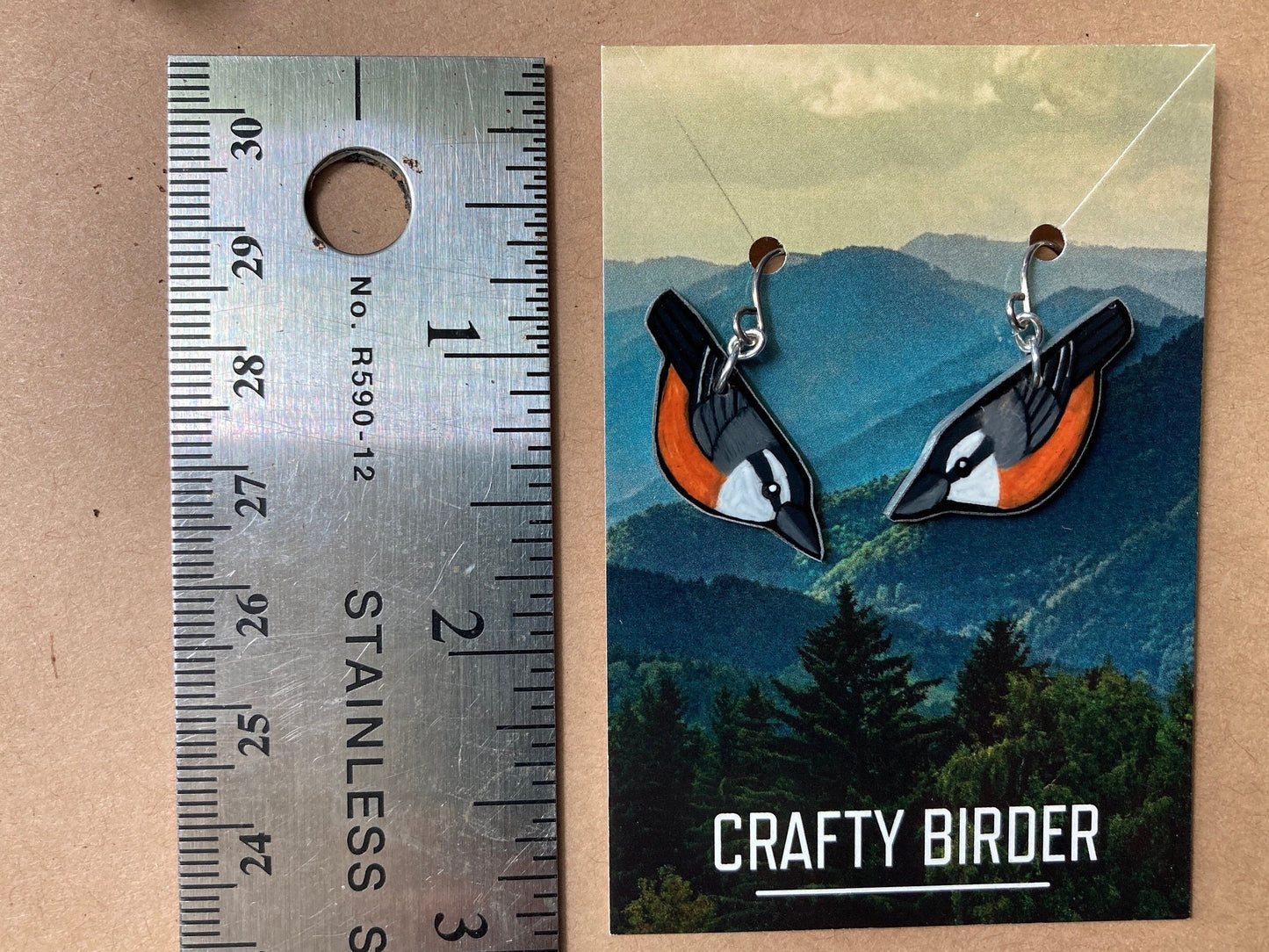 Red-breasted Nuthatch Earrings
