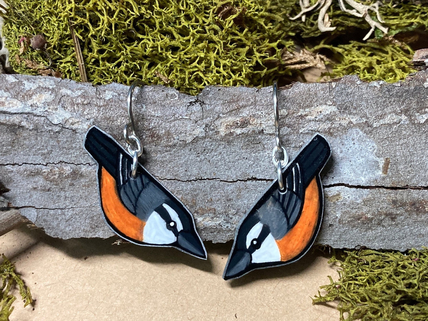 Red-breasted Nuthatch Earrings